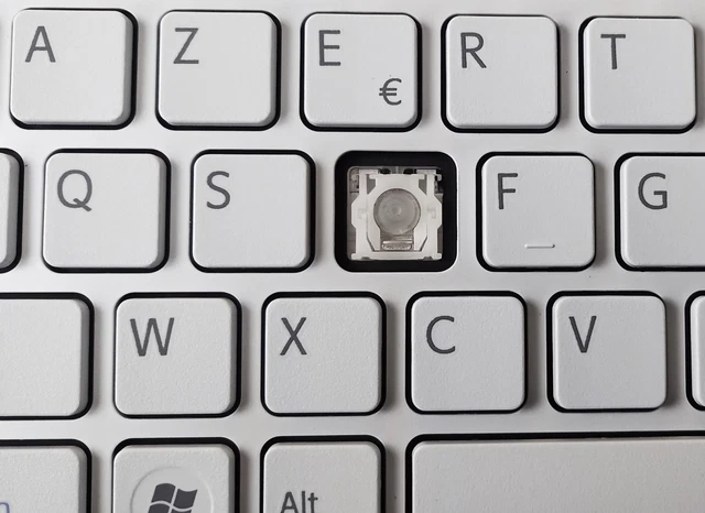 Touche De Clavier AZERTY Originale Pour Sony Vaio PCG-71213 M - Occasion Fonctionnelle, Fabriquée En France