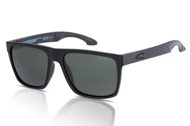 O'Neill Sunglasses Polarised Bluelyn 2.0 127P Matte Black/Solid Green