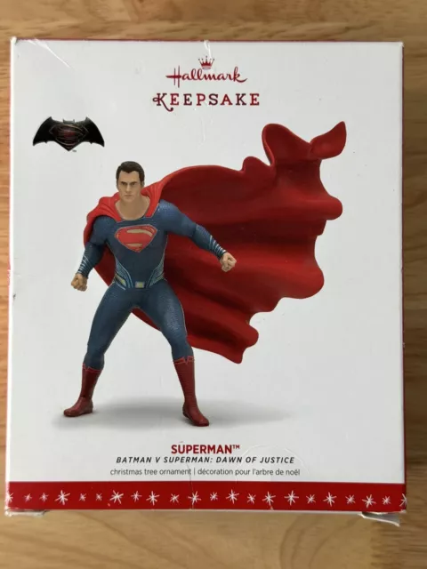 2016 Superman - Batman V Superman Dawn of Justice Hallmark Keepsake Ornament