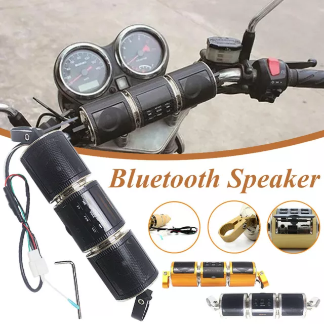 Bluetooth Motorcycle Stereo Speaker MP3 Audio System USB AUX SD Radio