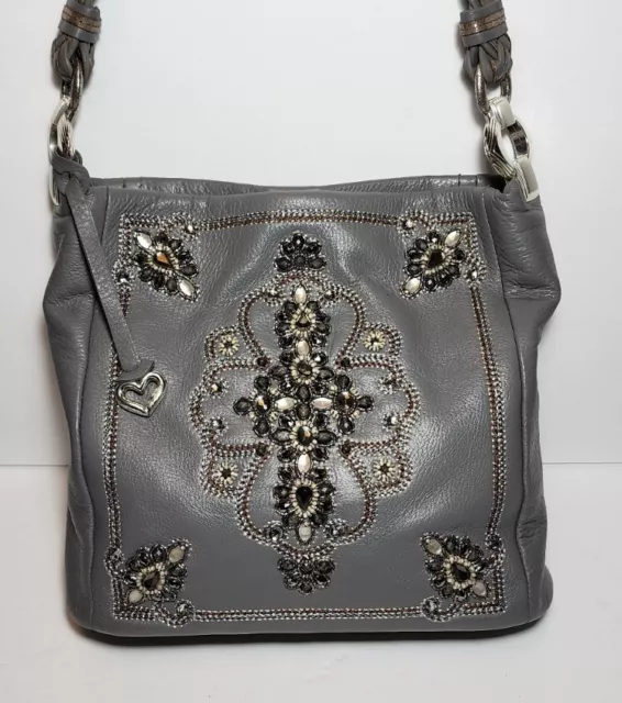 Brighton Masterpiece Anju Anisha Greyhound Jewel Embellished Shoulder Bag Mp$550