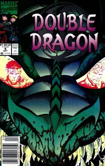 Double Dragon #4 Marvel Comics Newsstand October Oct 1991 (VFNM)