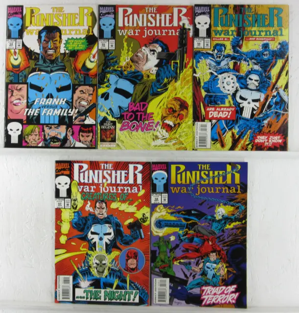 THE PUNISHER WAR JOURNAL #54-58 * Marvel Comics Lot * 1993