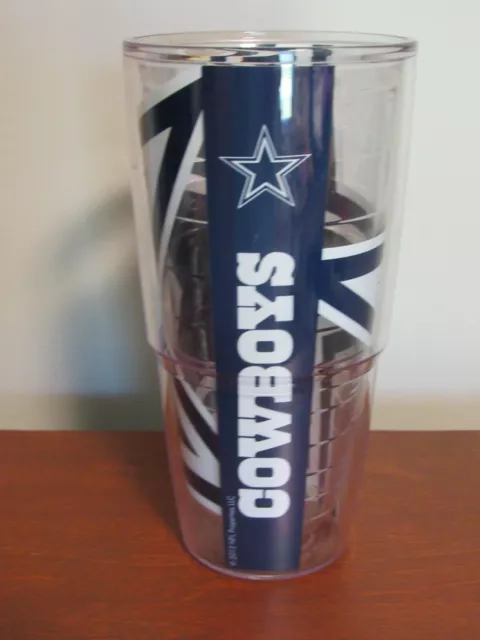 Tervis Tumbler Dallas Cowboys Insulated Plastic Drink Cup Double-Walled 24 fl oz