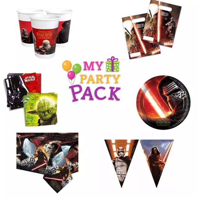 Official Star Wars Party Tableware! Plates, Cups, Party bags! FREE POSTAGE!!