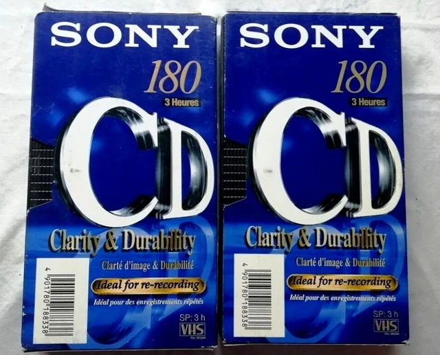 Vhs Ribbon 2 TAPE RIBBON Of Video VHS sony 180' 3 Hours Minidisc Used Z3 $49.11 ...