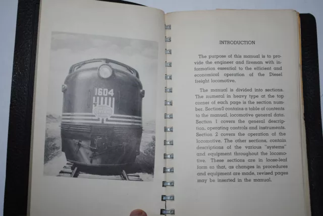 June 1946 EMD/New York Central F2/F3 Locomotive Operators Manual W/Road Numbers