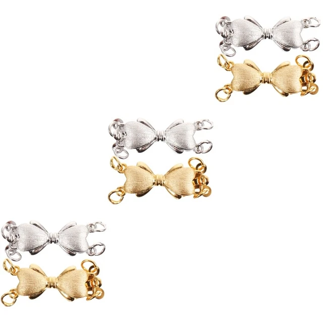 6 Pcs Metall Kettengliederschnalle Schmuck Verbindungsverschluss