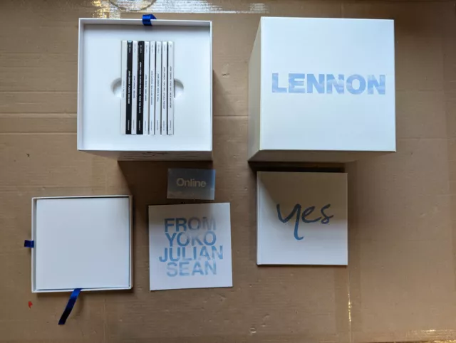 CD John Lennon Signature Box Limited Edition 8x Album + Singles Rarität Sammler