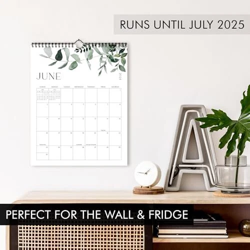 AESTHETIC 20242025 WALL Calendar Runs from January 2025 Until July