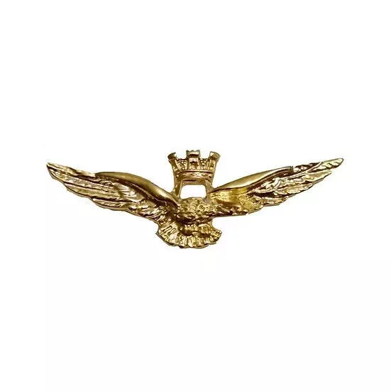 Broche en métal émaillé Turreted Eagle Air Force Pilot