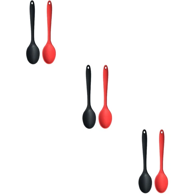3 cucharas de silicona para ensalada cuchara para bebé cuchara