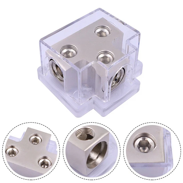 Distribution Bloc Puissance en Alliage de Zinc Avec Housse Plastique 1×0GA 2 ×