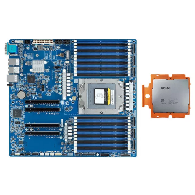 GIGABYTE MZ33-AR0 + CPU Advanced Micro Devices Genoa EPYC 9334 QS 2,55-3,5 GHz 32 core