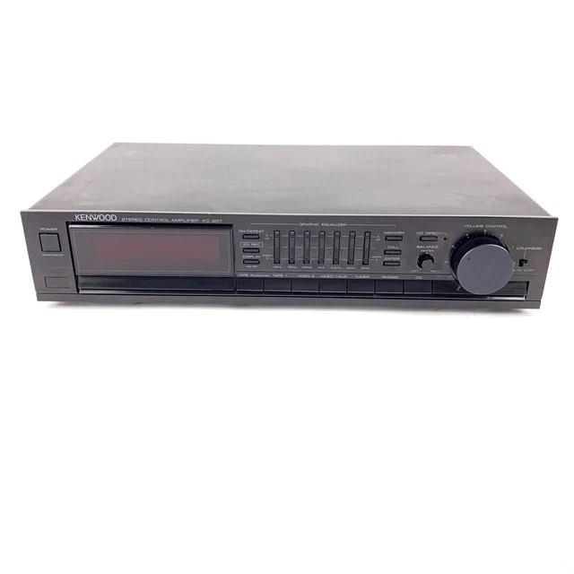KENWOOD KC207 STEREO Control Amplifier/Preamp Equalizer Working with Hum AS IS EUR 33,46