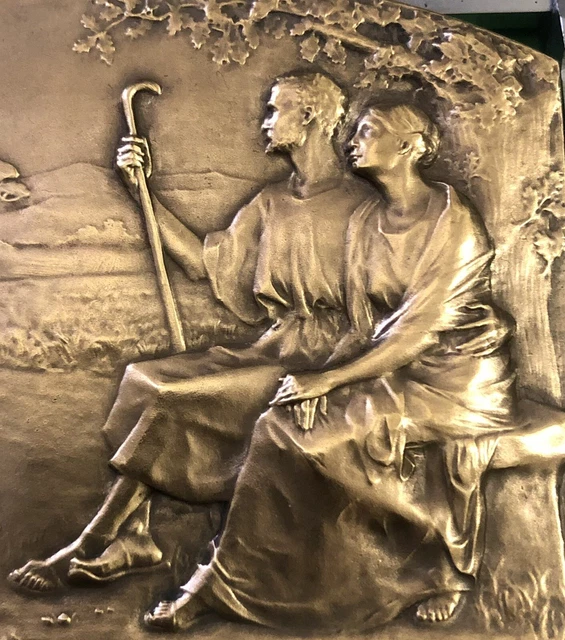 Médaille Plaque En Bronze Par Baudichon Art Deco Medal