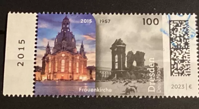 Bund 2023 MiNr. 3785 „Frauenkirche Dresden “ mit Rand gestempelt
