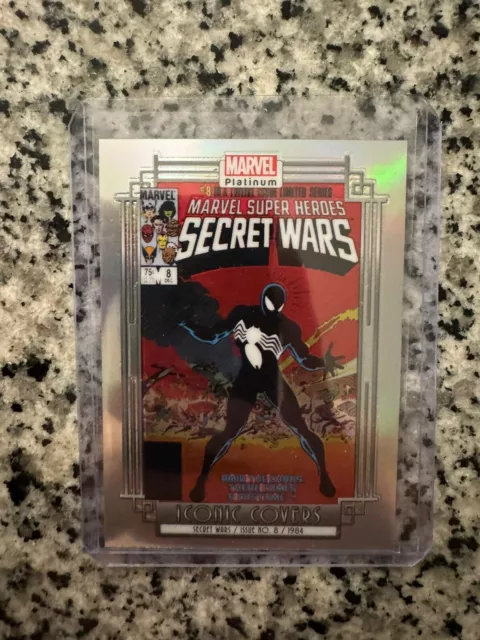 2023 UPPER DECK MARVEL PLATINUM: Iconic Covers Secret Wars Spider-Man #IC05