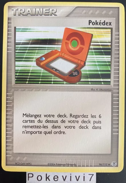 Carte Pokemon POKEDEX 96/112 Bloc EX Rouge Feu Vert Feuille FR NEUF