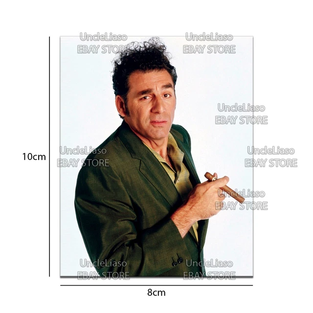 Cosmo Kramer Magnet 8X10cm Photo Poster Sitcom Jerry Seinfeld Cigar Smoke look