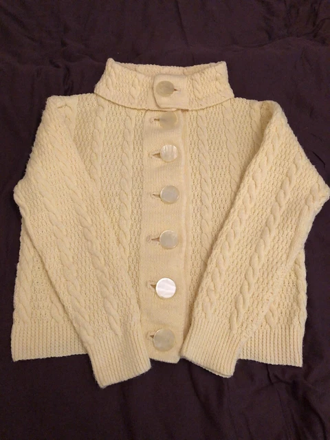 Yellow acrylic vintage jumper
