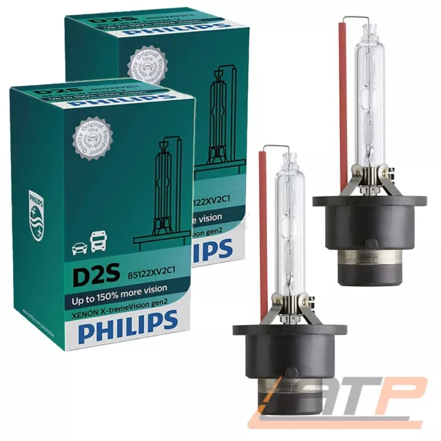 2xPHILIPS 85122XV2C1 X-TREMEVISION D2S GEN 2 XENON ABBLENDLICHT P32d-2 FERNLICHT