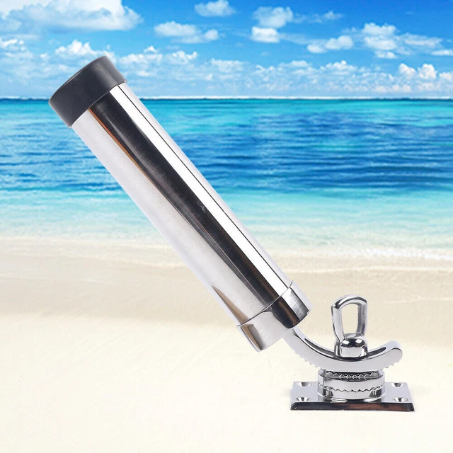 2 Pack Stainless Steel Deck Mount Fishing Rod Togo - View #3