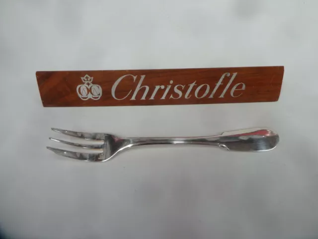 Christofle Francia Cluny 1 Tenedor À Pasteles Camiseta: 15.80cm - Muy Bel Estado