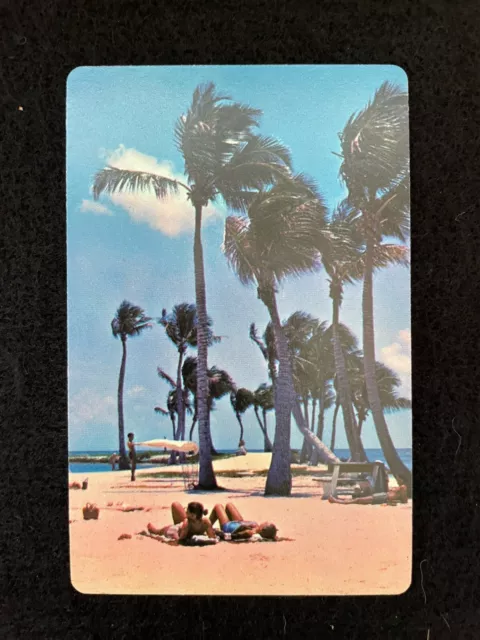 Vintage Aloha From Hawaii Palm Trees Playing Cards 60’s Tiki Honolulu