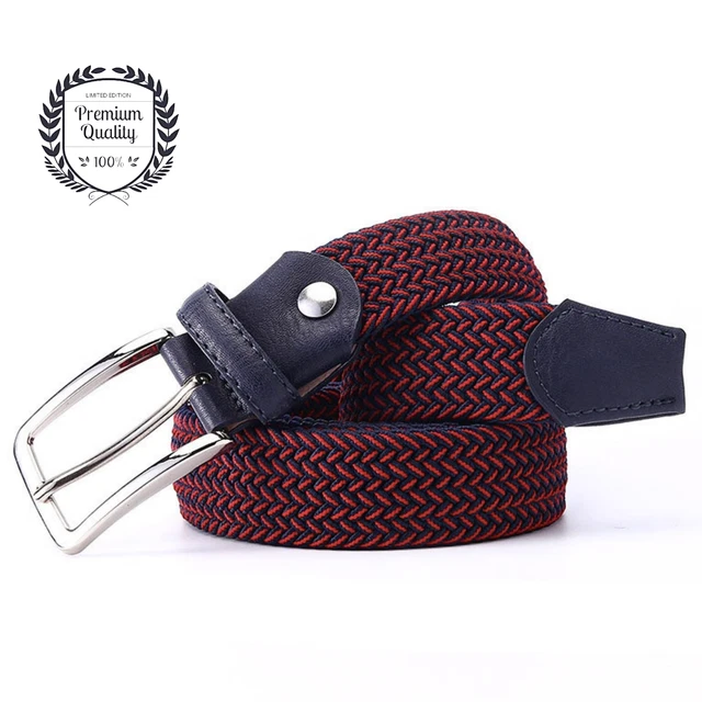 Canvas Belt | Casual Elastic Stretch Pin Buckle Waist Belts for Men Women