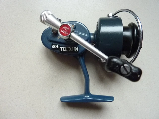 Moulinet De Pêche Mitchell 408 Spécial - Ancien Modèle - Avec Une Bobine Supplémentaire - Occasion Fonctionnel