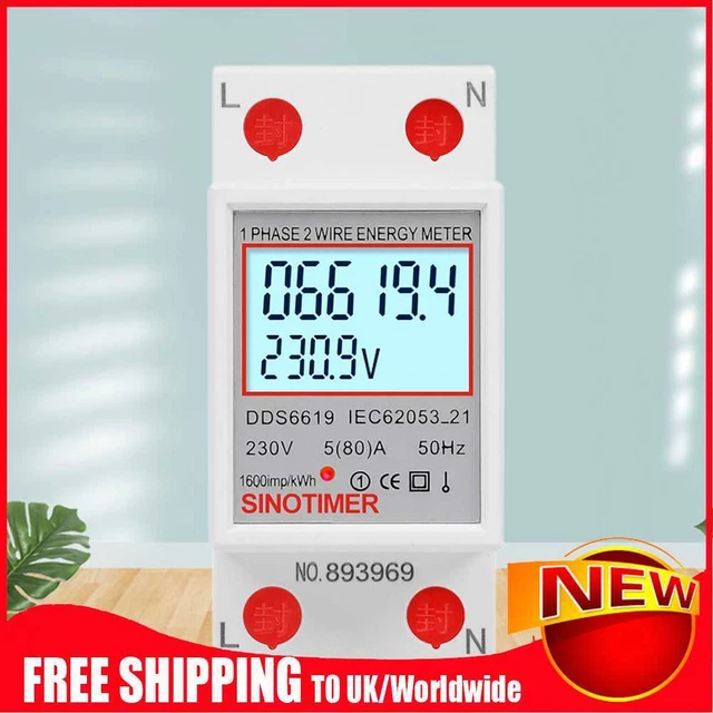 DIGITAL ELECTRICAL LOAD Analyzer 220V 230V KWH Electric Meter for ...