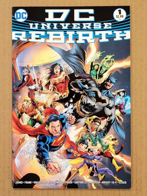 DC Universe Rebirth #1 Reis Midnight release variant 2016 NM-