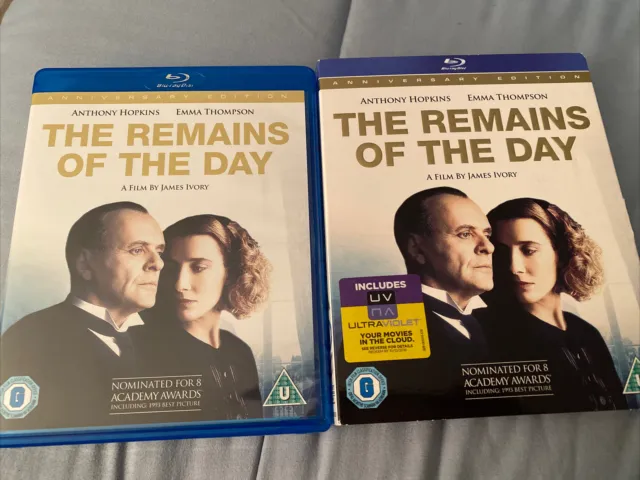 The Remains Of The Day Blu Ray , Region A,B.C, Plays In American BR Players, LN