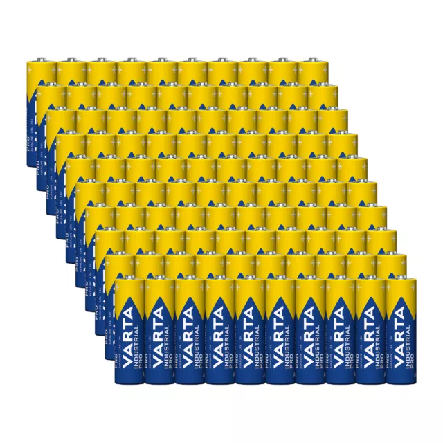 100x VARTA Industrial Batterie AA Mignon Alkaline LR6 | 4006, 1,5V, 2950 mAh