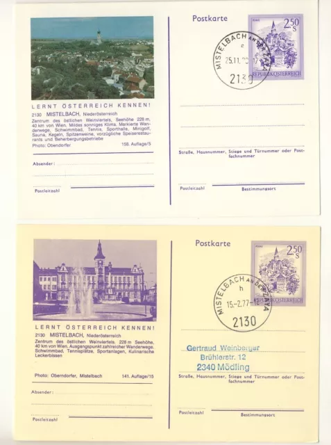 Mistelbach (Niederösterreich) - Bildpostkarten - ungelaufen mit Poststempel