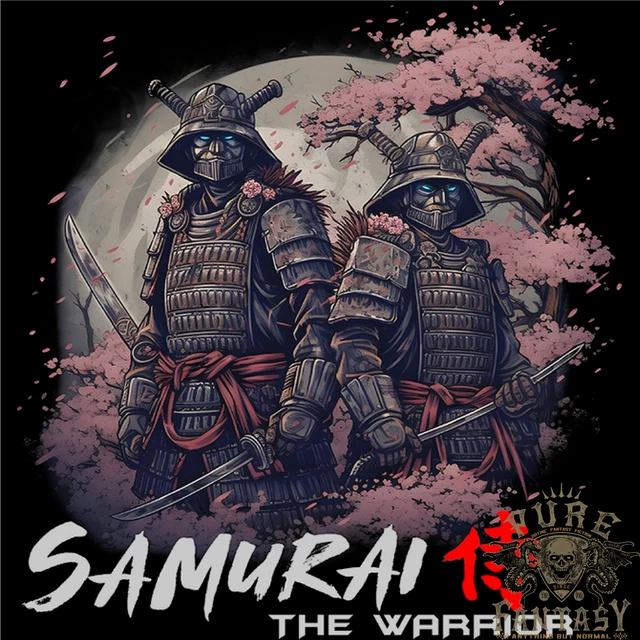 Maglietta Bushido Samurai The Warrior da uomo in cotone