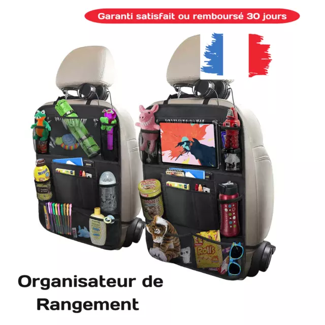 Organisateur de siège arrière de voiture sac de rangement multi-poches