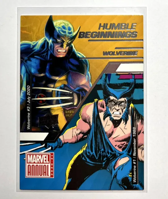 2020-21 Upper Deck Marvel Annual Wolverine Humble Beginnings Insert #HB-3