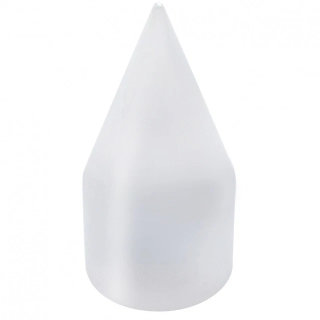 Chrome Plastic 33Mm X 4 1/8" X-Pointed Thread-On Nut Cover W/ Flange