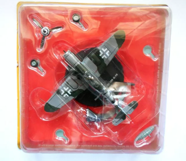 Die Cast Messerschmitt Bf109G -10 Allemagne - Échelle 1/72 Deagostini WW2 #03