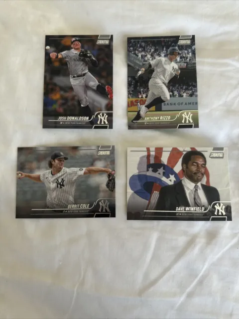 2022 Topps Stadium Club - New York Yankees 4 CARD Lot