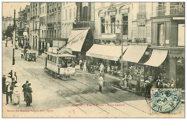 54.NANCY.n°4916.RUE ST DIZIER.POINT CENTRAL.VOIR ETAT.COUPS SUR LA CP