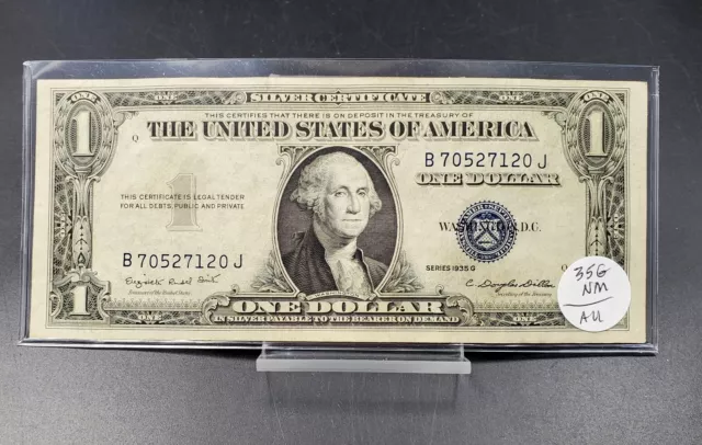 1935 G $1 Silver Certificate US Note Bill Choice AU No Motto Variety