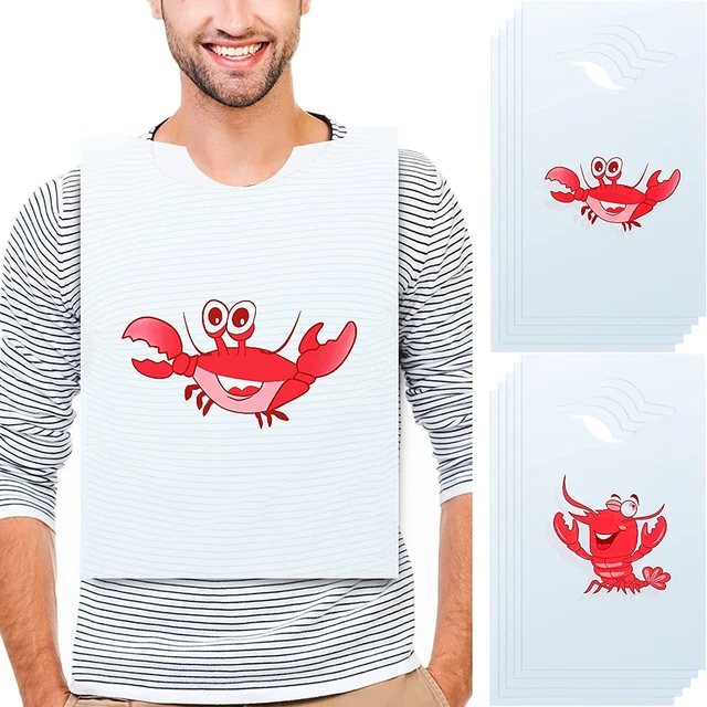 Geyoga 30 Piece Lobster Bibs 23 Inch Crawfish Boil Seafood Boil Party Supplies