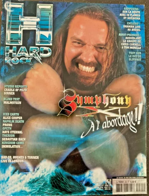 Hard rock Magazine n°85, Symphony X, Iced Earth, Alice Cooper, Napalm death