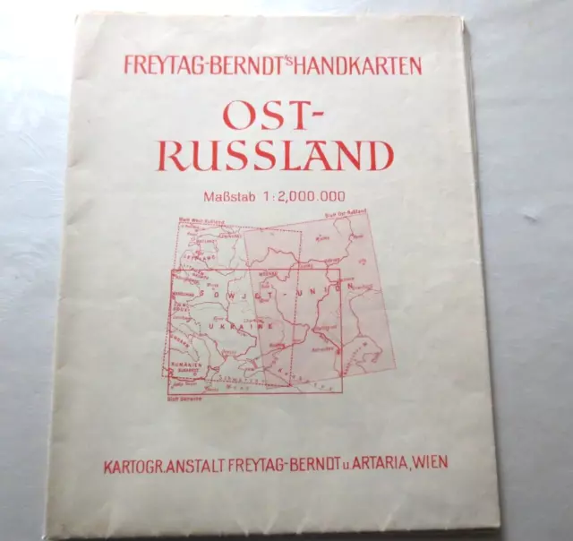 Landkarte Ost-Russland 1941