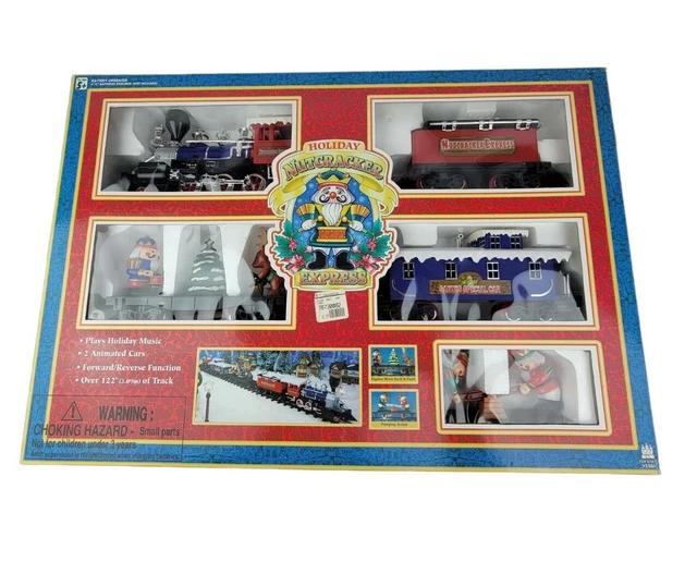 TOY STATE HOLIDAY Nutcracker Express Large Christmas Train Set