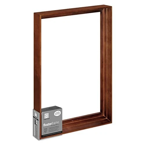 Ampersand Floaterframe Readymade Frame for Flat and 1 1/2" Deep Wood Panel an...