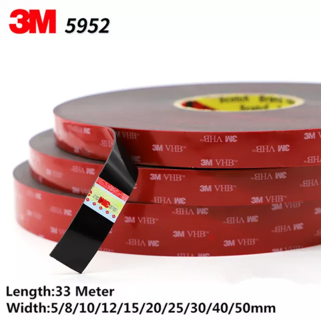 3M VHB5952 Double-sided adhesive acrylic foam tape for automobile installation